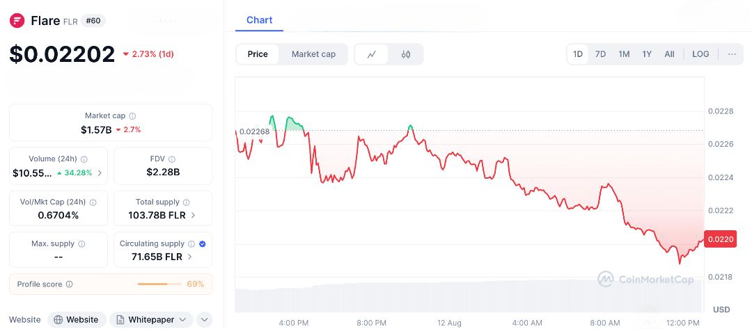 Flare’s Drop to $0.02 Triggers Alarm—Is the FLR Bull Run Already Dead on Arrival? 