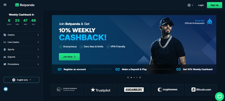Betpanda platform featuring Bitcoin Lightning Network integration and crypto casino australia 2025 instant withdrawals