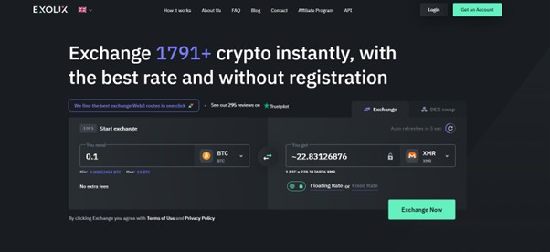 8 Non-Custodial Crypto Exchanges That Never Hold Your Funds 9 Exolix non-custodial exchange with 60-minute fixed rate locks and wallet-to-wallet processing