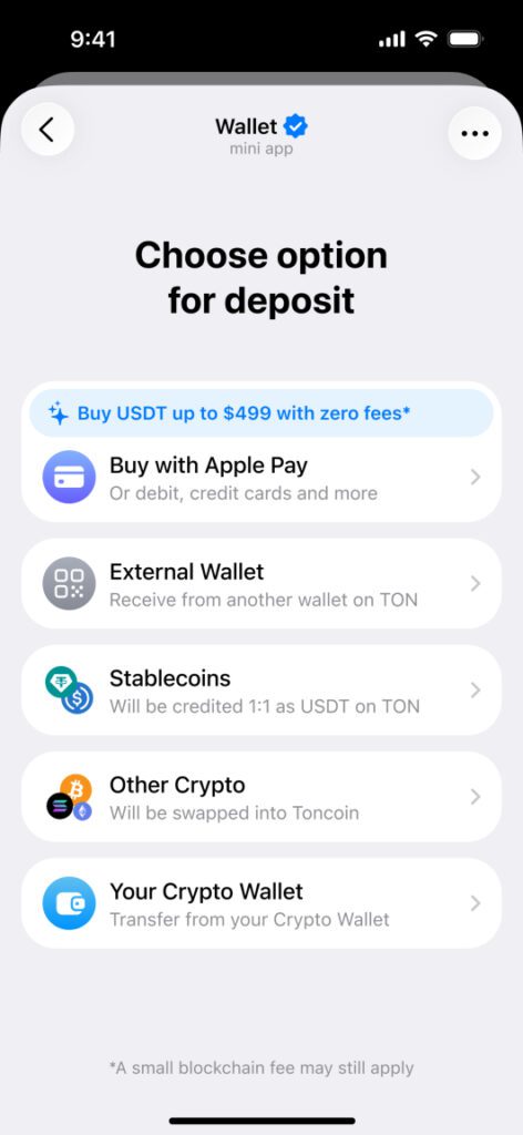 Wallet in Telegram Launches Cross Chain Deposits in Self Custodial TON Wallet 3 Deposit Methods 1 1770812286CBsm2lQoZq