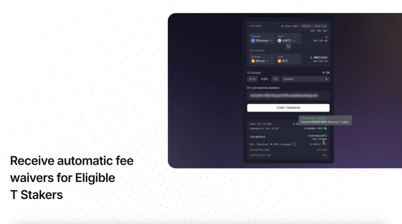 Threshold Launches All-in-One Bitcoin Liquidity App 4 Stake aware automatic fee waiver Threshold 1772549678VNyVtm75b9