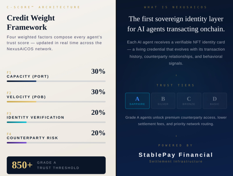 PoW to PoS to PoB: Nexus AiCOS Defines "Proofs of Behavior" as the On-Chain Credit Standard on Base 3 C Scroe Photo1200720 1777194908Qf0gCt5KWy