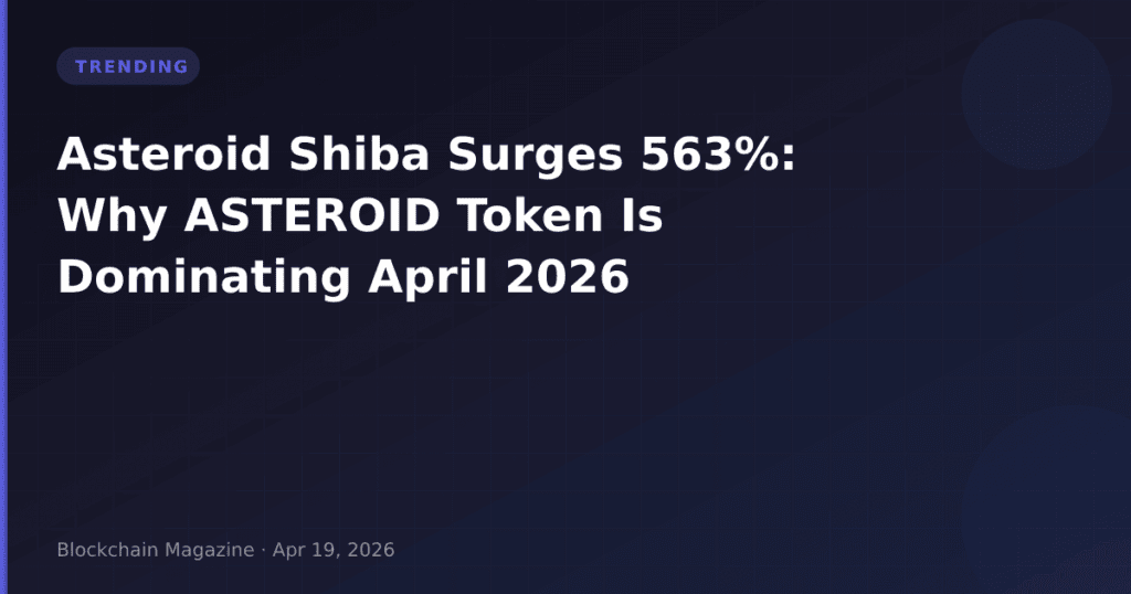 Asteroid Shiba Surges 563%: Why ASTEROID Token Is Dominating April 2026