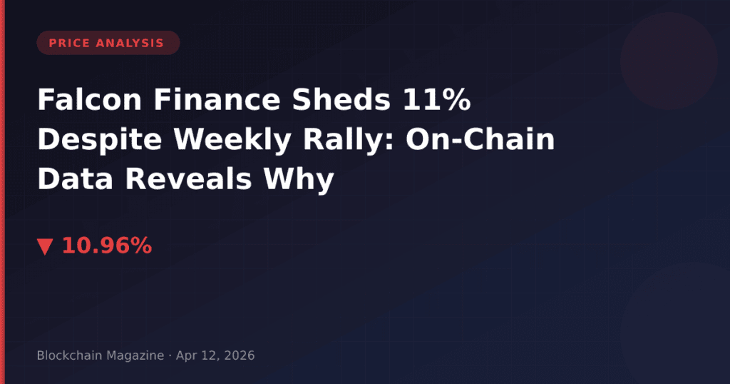 Falcon Finance Sheds 11% Despite Weekly Rally: On-Chain Data Reveals Why