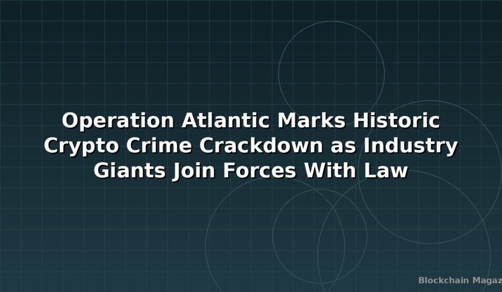 Operation Atlantic Marks Historic Crypto Crime Crackdown as Industry Giants Join Forces With Law Enforcement