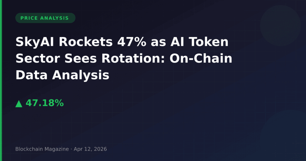 SkyAI Rockets 47% as AI Token Sector Sees Rotation: On-Chain Data Analysis