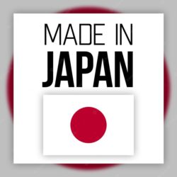 Made Japan Label Illustration With National Flag 526934 768